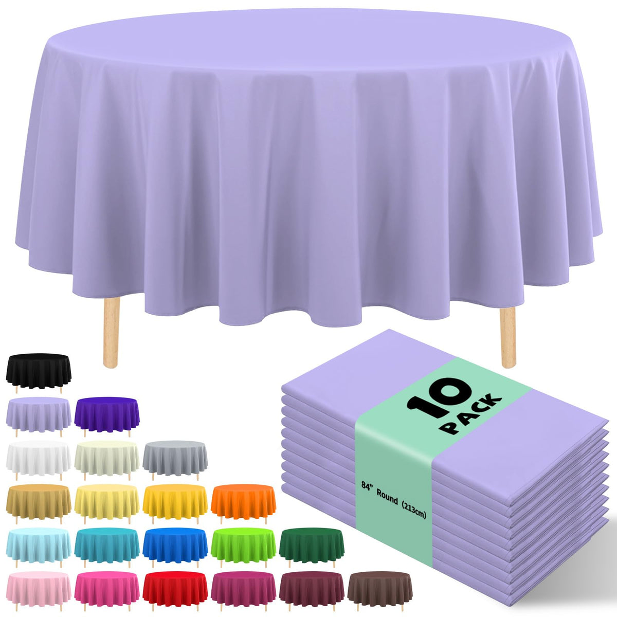 10 Pack Silver Grey Plastic Tablecloth 54x108 Inch Disposable Waterproof Rectangle Table Cover for Party Birthday Wedding Picnic Outdoor