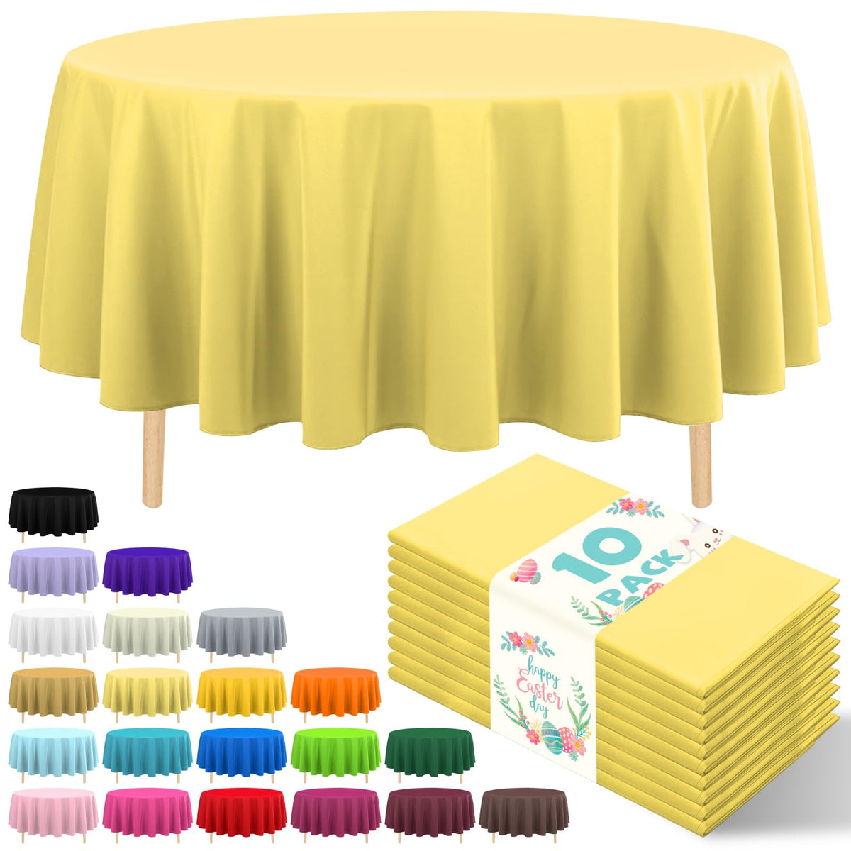10 Pack Silver Grey Plastic Tablecloth 54x108 Inch Disposable Waterproof Rectangle Table Cover for Party Birthday Wedding Picnic Outdoor