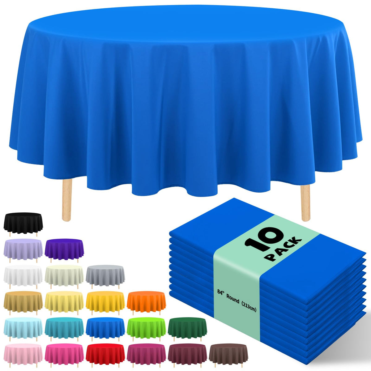 10 Pack Silver Grey Plastic Tablecloth 54x108 Inch Disposable Waterproof Rectangle Table Cover for Party Birthday Wedding Picnic Outdoor