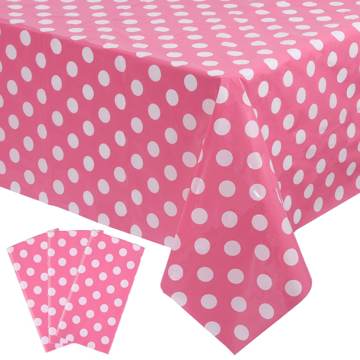 Kesfey 3 Packs Light Blue Gingham Tablecloth Pale Blue and White Checkered Tablecloths 54 x 108 Inches Disposable Plastic Gingham Tablecovers Waterproof Rectangle Picnic Table Cover for Birthday Party