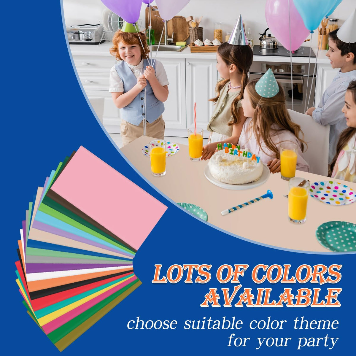 YSYJ 12 Pack Beige 54 x 108 Inch Disposable Plastic Tablecloths Rectangular Table Cloth Plastic Table Cover for Parties