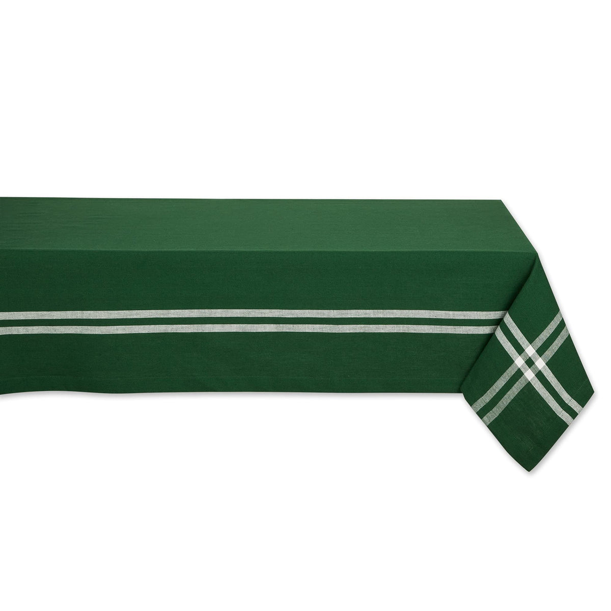 DII French Stripe Tabletop Collection Farmhouse Style Dining Table Linen Tablecloth, 60x84, Blue Chambray