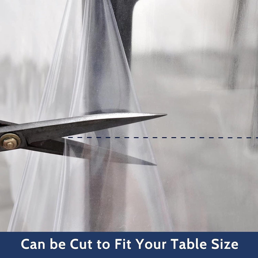 Romanstile Clear Plastic Table Cover Protector Tablecloth, 54 x 78 Inch