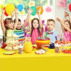 mwellewm 6Pc Plastic Table Cloth Disposable Tablecloth for Rectangle Tables