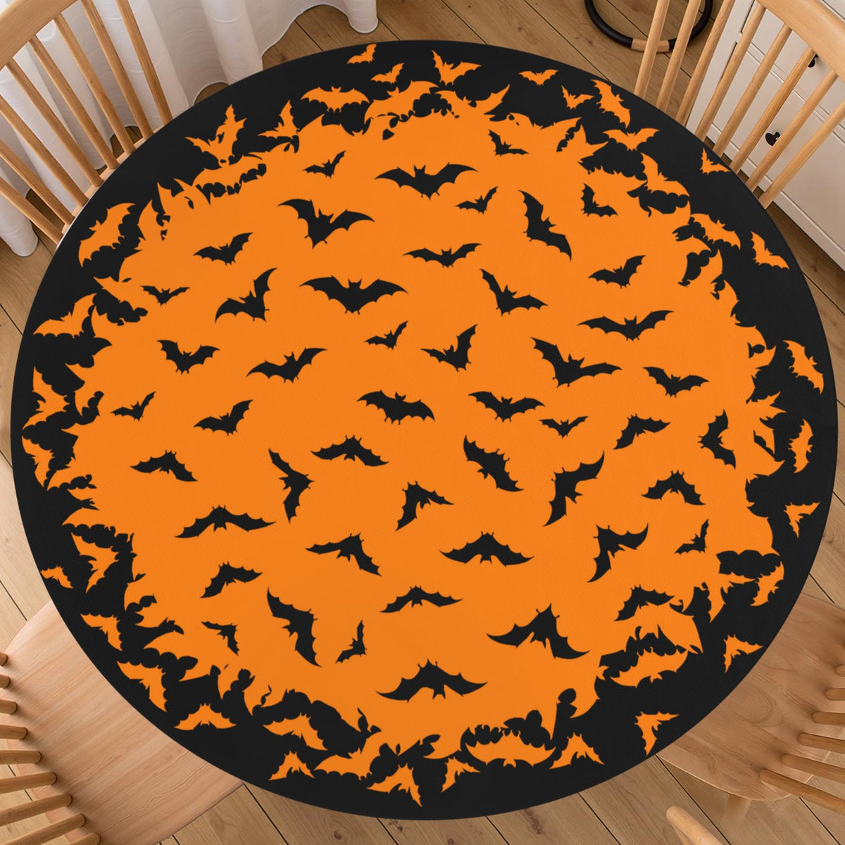 Fall Maple Leaves Round Fitted Tablecloth 40-44 inch, Autumn Leaf Berry Thanksgiving Table Cloth Elastic Edge,Vintage Farmhouse Table Cover Waterproof Washable, Picnic Camping Dining Party Decor