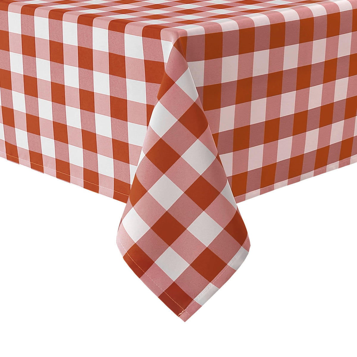 Hiasan 60 x 120 Inch Checkered Tablecloth Rectangle, Black and White
