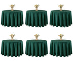 VidaFete Tablecloth 10 Pack 120inch Round Table Cloth Polyester, Navy Blue