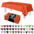 Grandipity Plastic Table Cloth Disposable 12 Pack 54” x 108” Rectangle