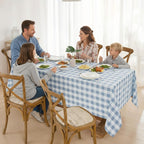 2 Pack Gingham Tablecloth Rectangle Checkered Tablecloth Washable