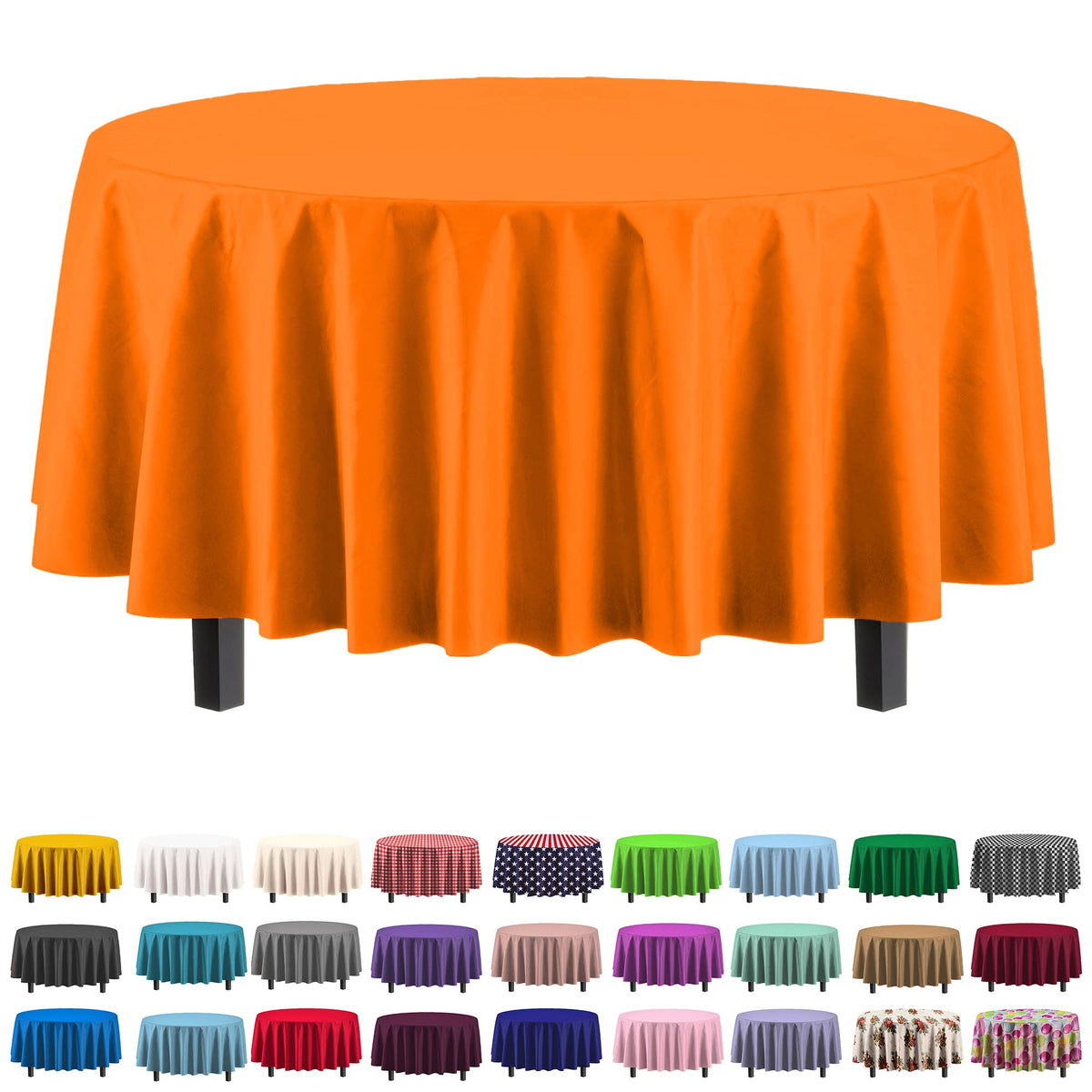 Exquisite Purple Plastic Table Cloth Disposable 6 Pack - 54 x 108 Inch Rectangle Tablecloth for 6 Foot Tables - Waterproof Table Cover for Party Wedding Birthday Graduation BBQ Catering
