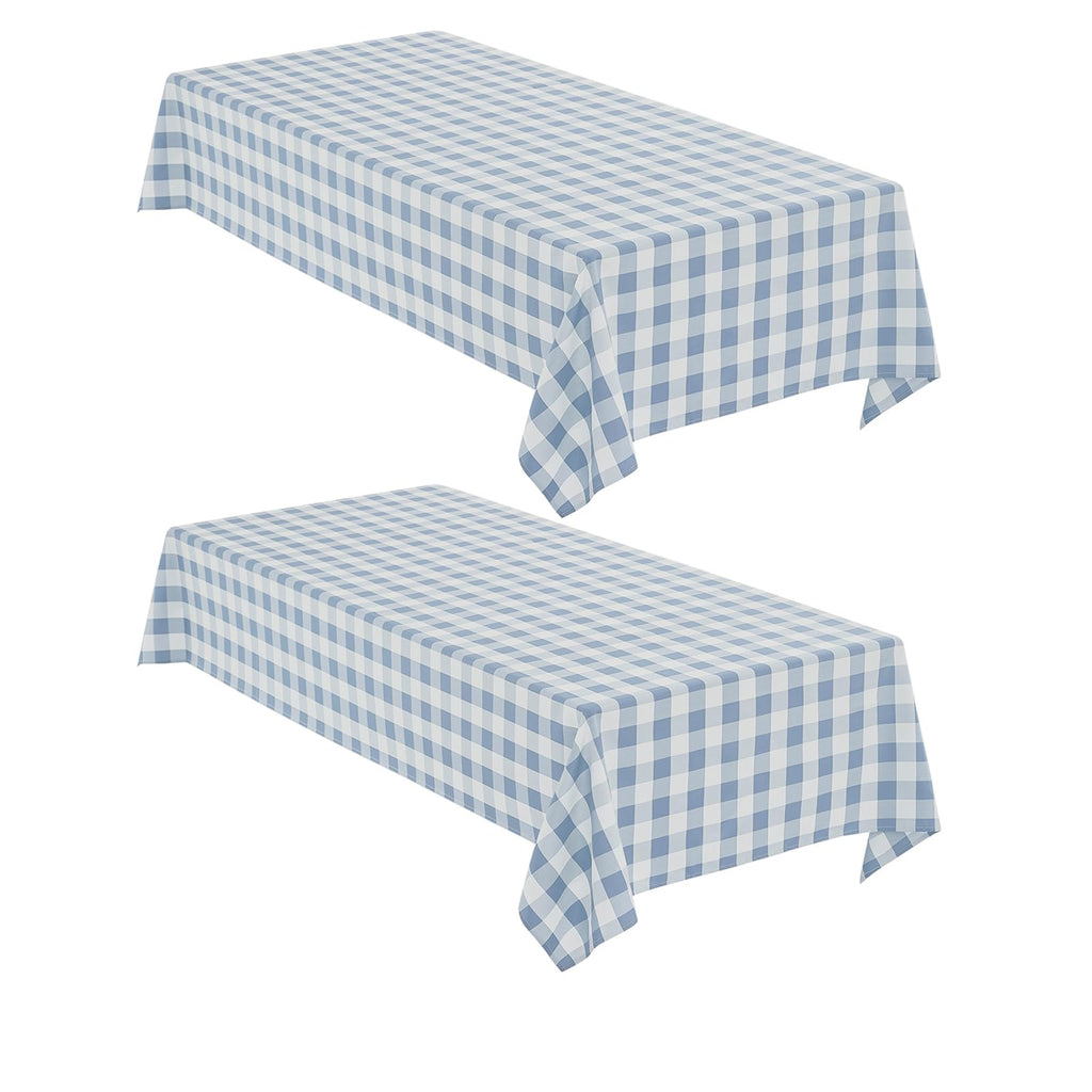 2 Pack Gingham Tablecloth Rectangle Checkered Tablecloth Washable