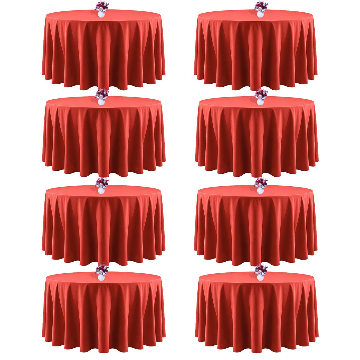 Black Tablecloths Rectangle 60 x 102 Inch, 12 Pack