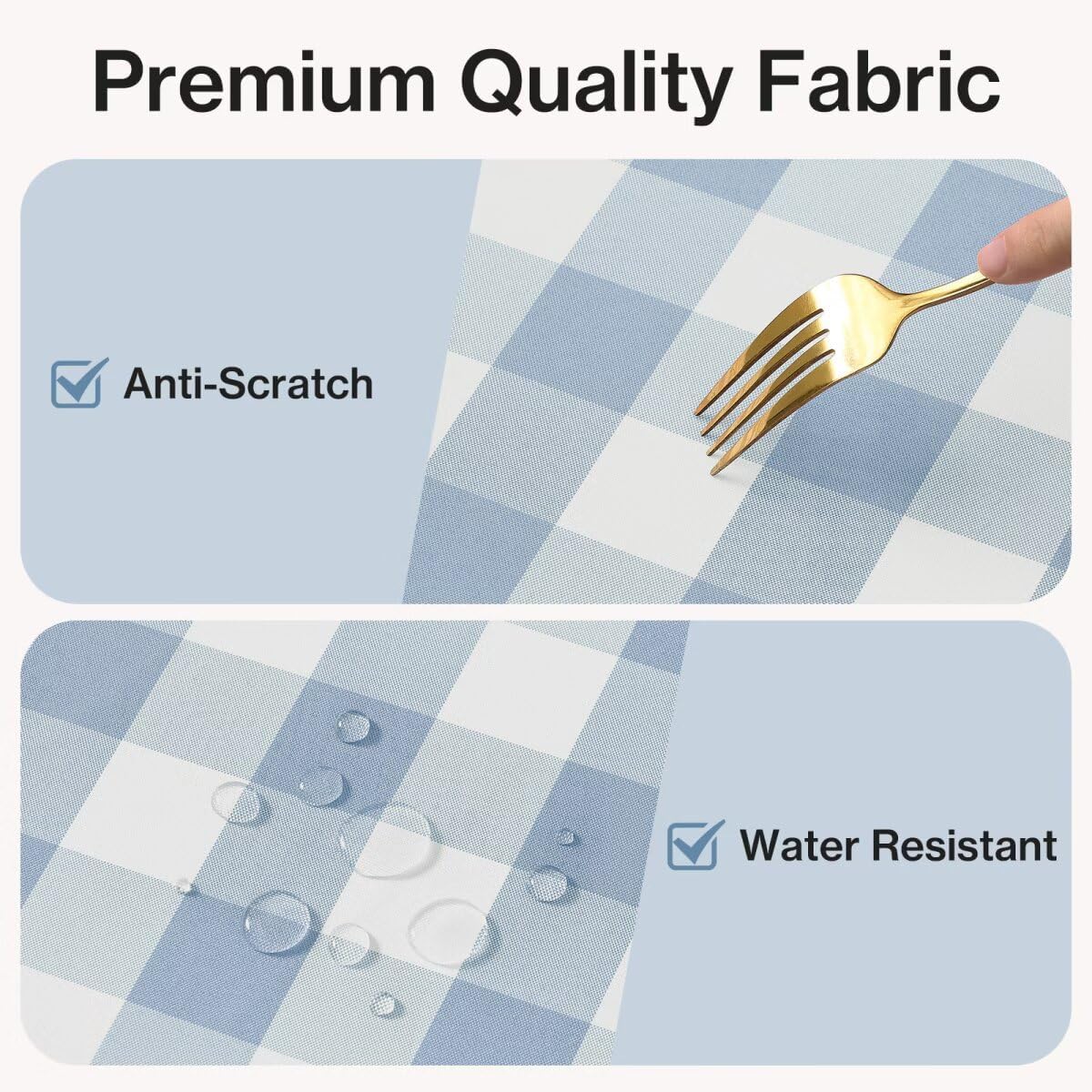 Gingham Tablecloth Rectangle Checkered Tablecloth Washable