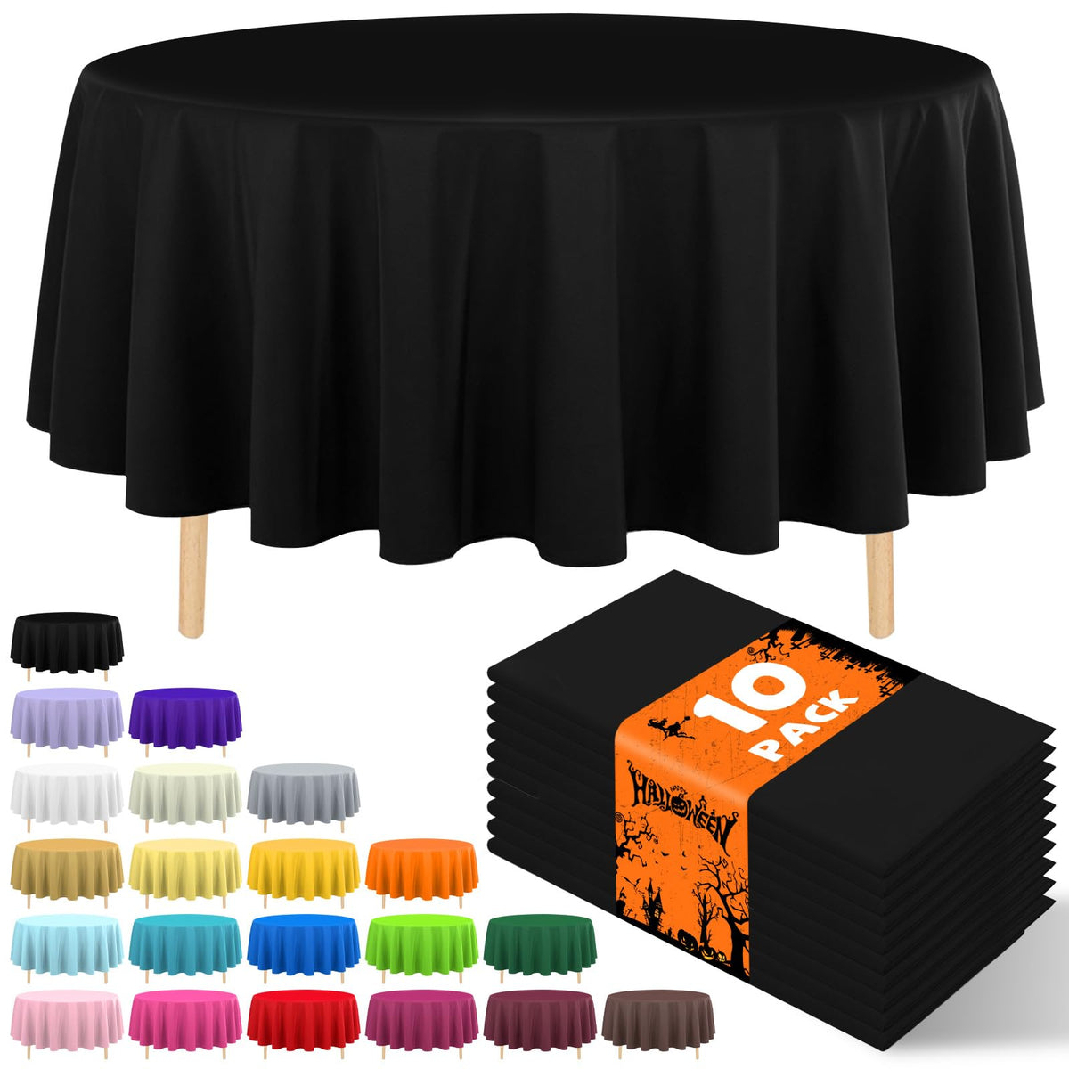 10 Pack Silver Grey Plastic Tablecloth 54x108 Inch Disposable Waterproof Rectangle Table Cover for Party Birthday Wedding Picnic Outdoor