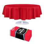 Grandipity Plastic Table Cloth Disposable 12 Pack 54” x 108” Rectangle