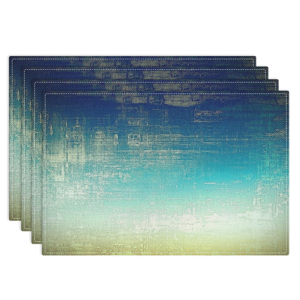 Emvency Farmhouse Placemats Set of 4, 12x18 Inch, Modern Abstract
