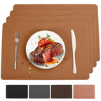 Black Halloween Vinyl Placemats Set of 6 Waterproof Table Mats