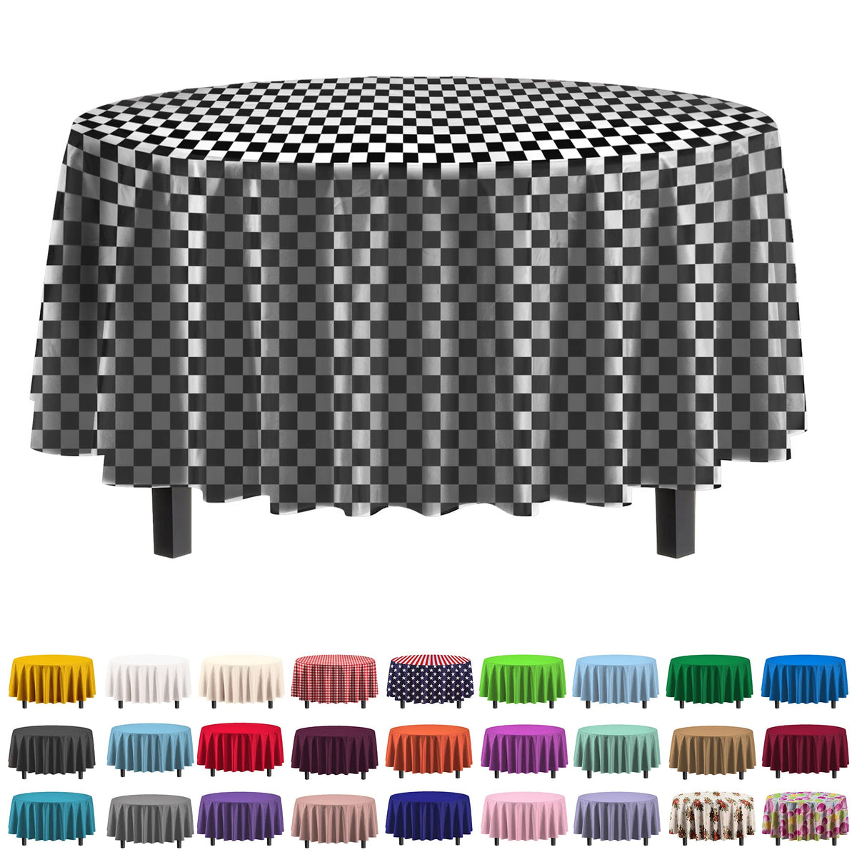 Exquisite Purple Plastic Table Cloth Disposable 6 Pack - 54 x 108 Inch Rectangle Tablecloth for 6 Foot Tables - Waterproof Table Cover for Party Wedding Birthday Graduation BBQ Catering