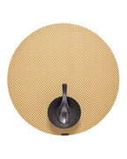 Chilewich Basketweave Placemats, Woven Round Placemats Set of 4