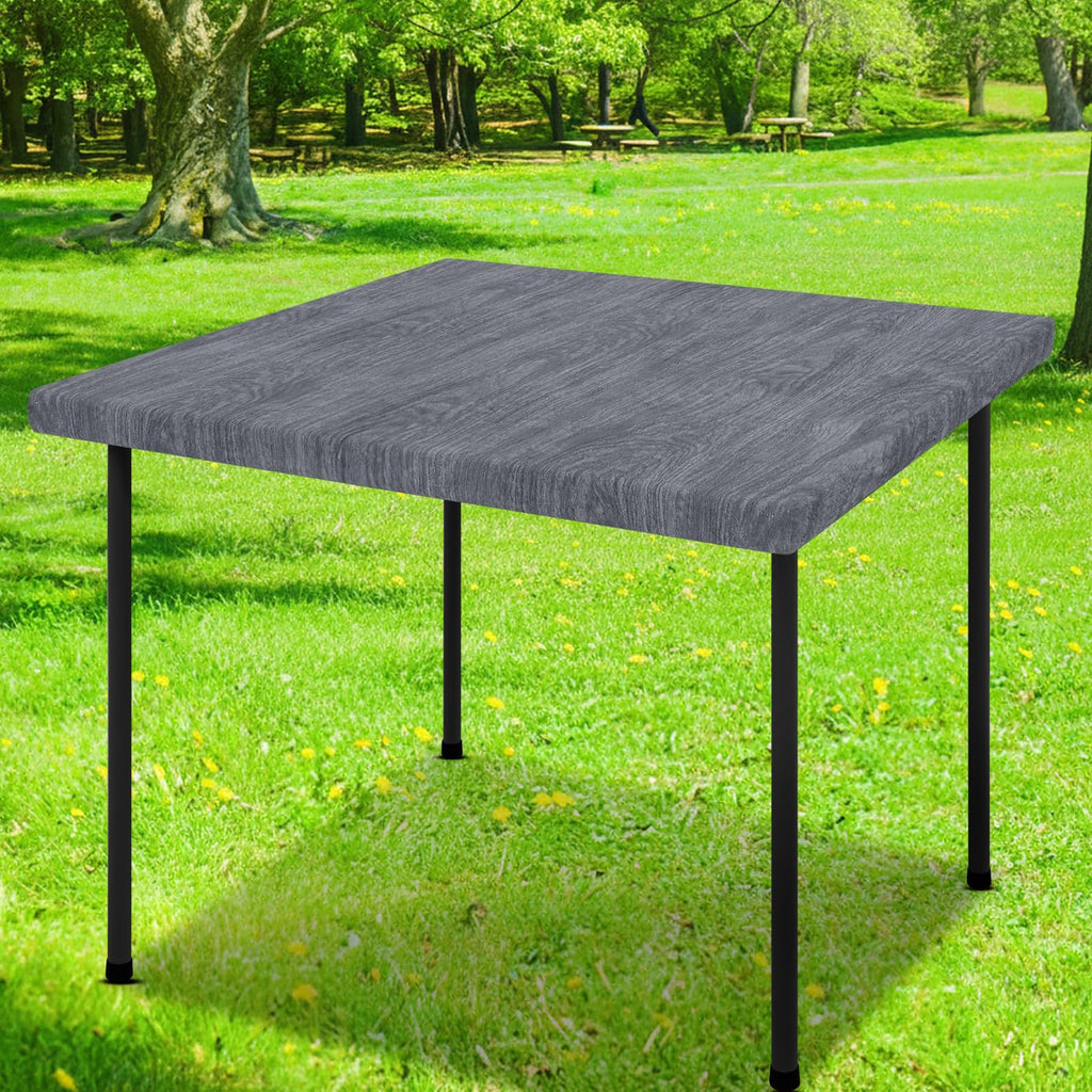 Smiry Rectangle Table Cloth, Waterproof Plastic Table Cover for 5FT Tables