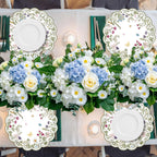 50 PCS Paper Placemats Disposable, Vintage Wildflower Place Mats