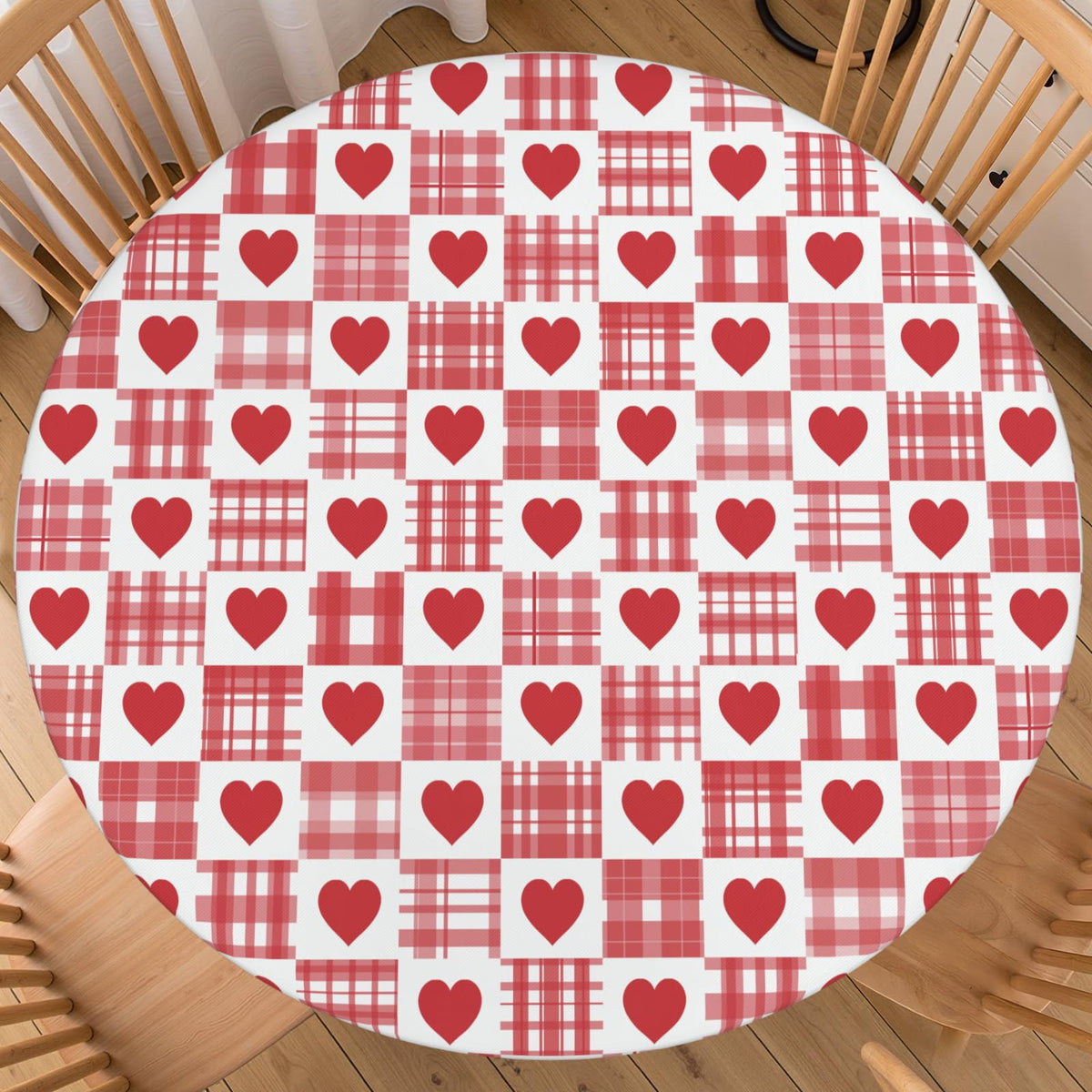 Fall Maple Leaves Round Fitted Tablecloth 40-44 inch, Autumn Leaf Berry Thanksgiving Table Cloth Elastic Edge,Vintage Farmhouse Table Cover Waterproof Washable, Picnic Camping Dining Party Decor