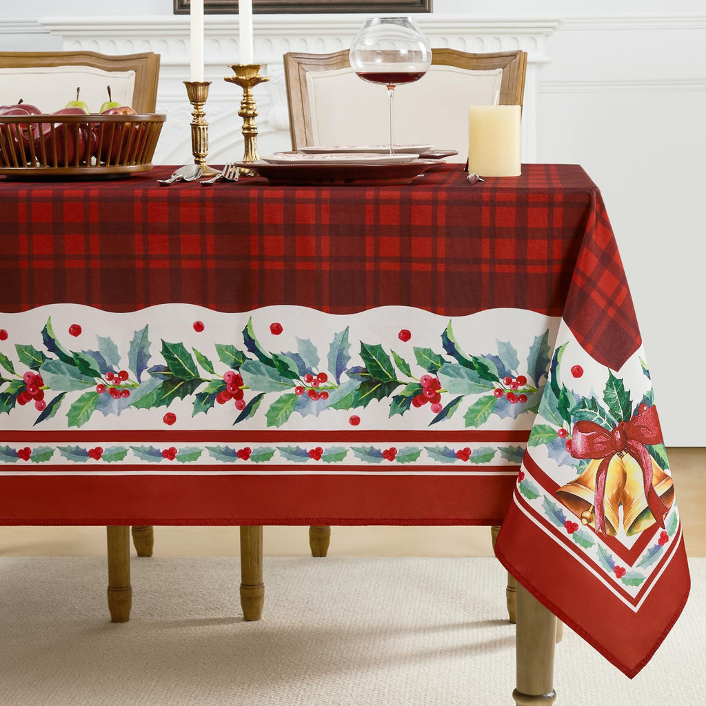 Romanstile Fall Thanksgiving Rectangle Tablecloth 60 x 84 Inch, Orange
