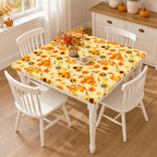 Smiry Rectangle Table Cloth, Waterproof Plastic Table Cover for 5FT Tables