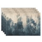 Emvency Farmhouse Placemats Set of 4, 12x18 Inch, Modern Abstract