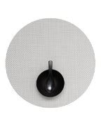 Chilewich Basketweave Placemats, Woven Round Placemats Set of 4