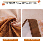 Romanstile Fall Thanksgiving Rectangle Tablecloth 60 x 84 Inch, Orange