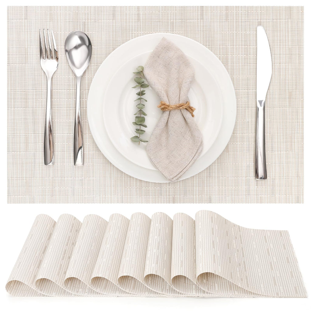 Myir JUN Placemats Set of 8 Kitchen and Dining Table Placemats