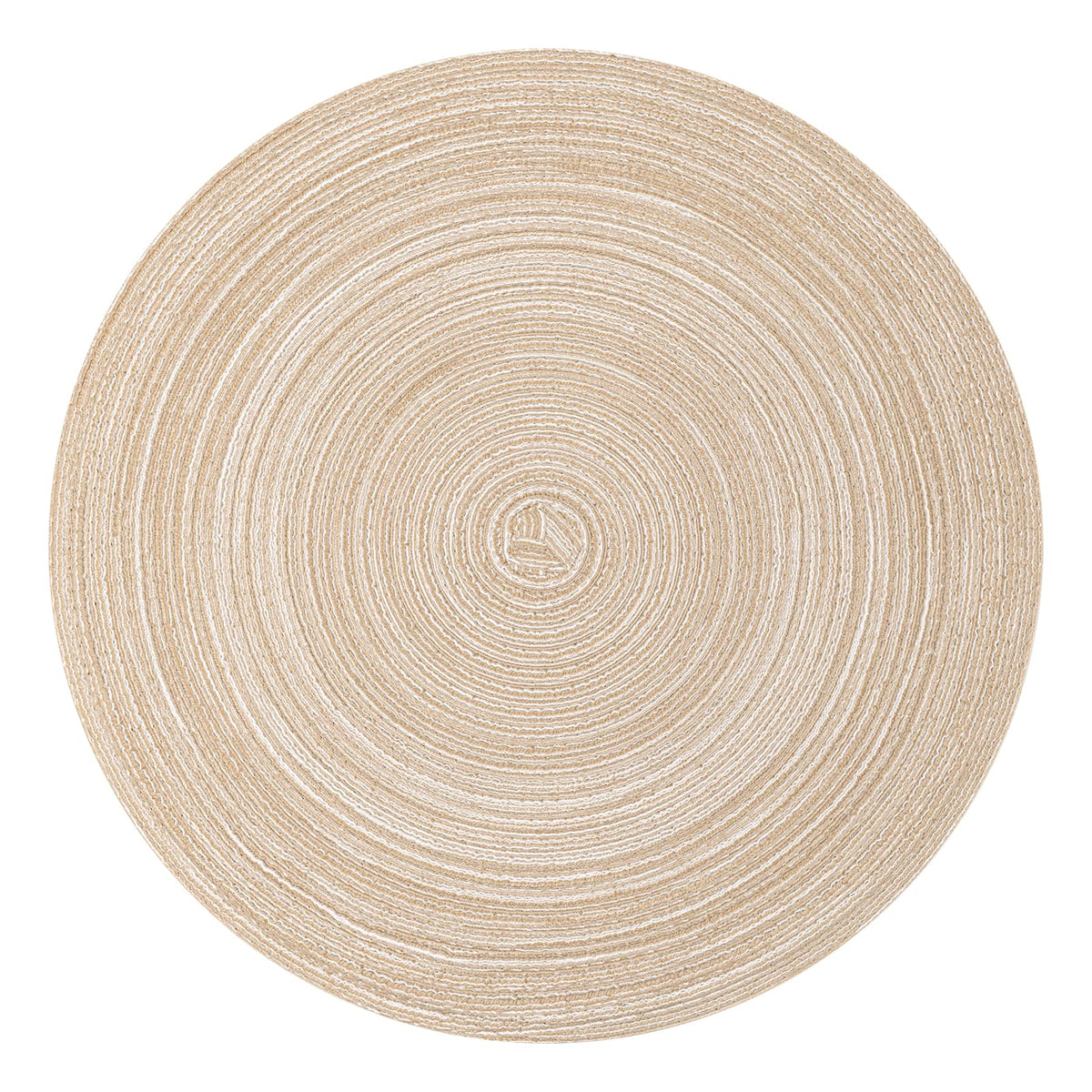 Topotdor Round Placemats Set of 6,Washable Woven Table Mats,Pink