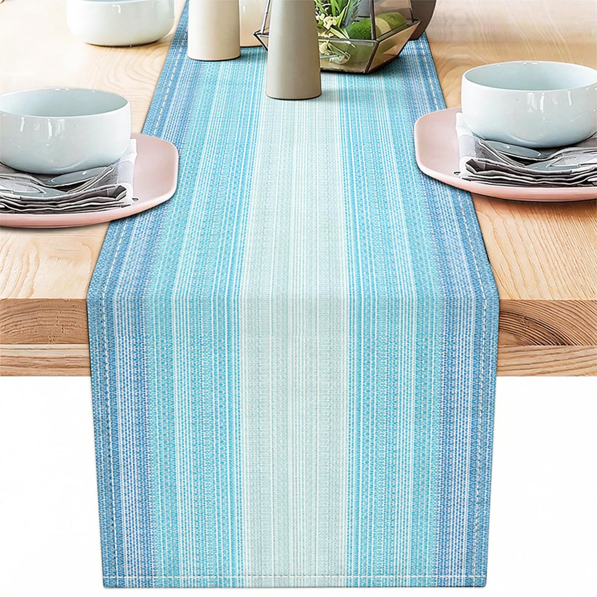 Niviy Placemats, Placemats Set of 4 Washable Place Mats, Green 12" x 18"