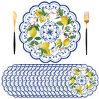 50 PCS Paper Placemats Disposable, Vintage Wildflower Place Mats