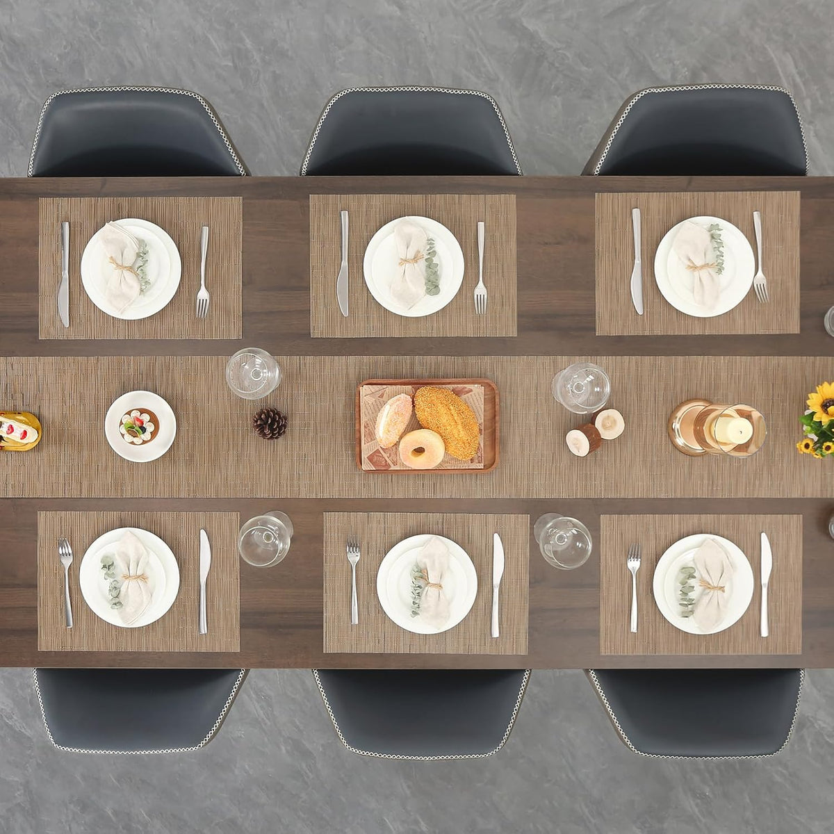 Myir JUN Placemats Set of 8 Kitchen and Dining Table Placemats