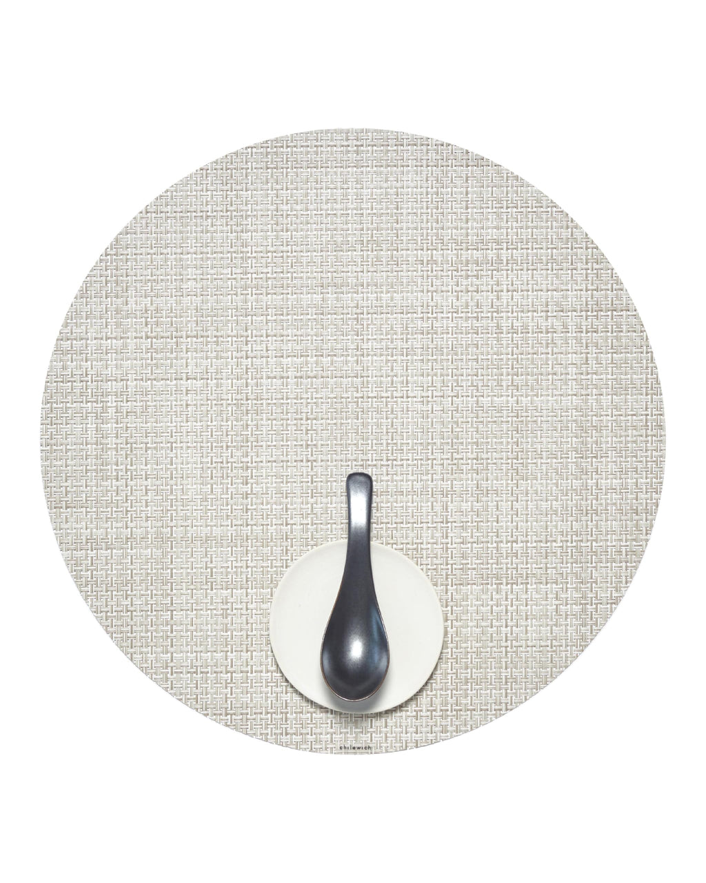 Chilewich Basketweave Placemats, Woven Round Placemats Set of 4