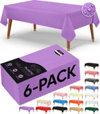 Utopia Kitchen Plastic Table Cloth Disposable [White, 12 Pack]