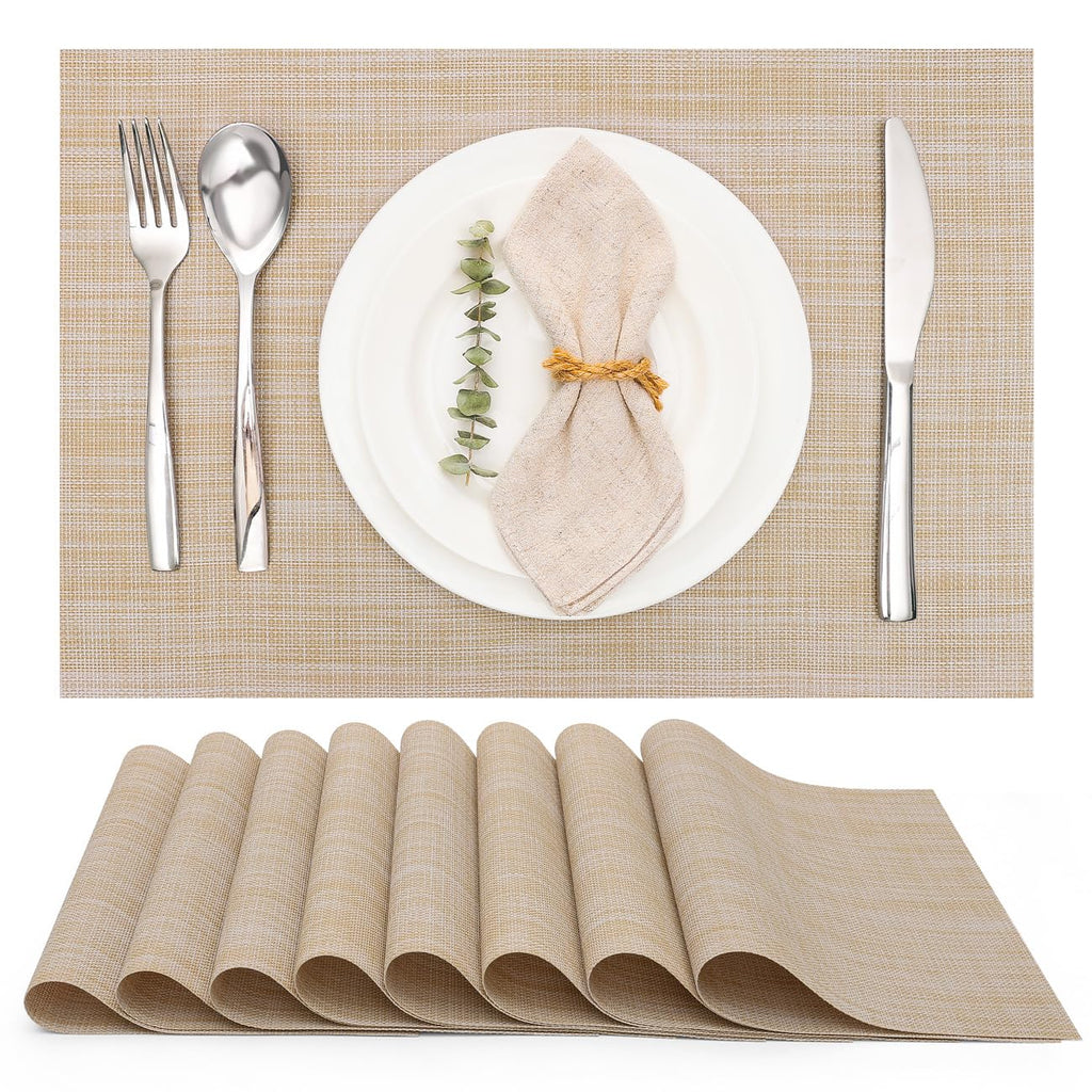 Myir JUN Placemats Set of 8 Kitchen and Dining Table Placemats