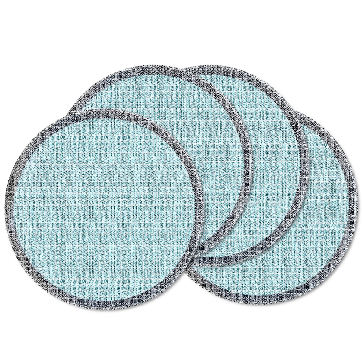 Niviy Placemats, Placemats Set of 4 Washable Place Mats, Green 12" x 18"