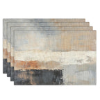 Emvency Farmhouse Placemats Set of 4, 12x18 Inch, Modern Abstract