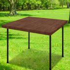 Smiry Rectangle Table Cloth, Waterproof Plastic Table Cover for 5FT Tables