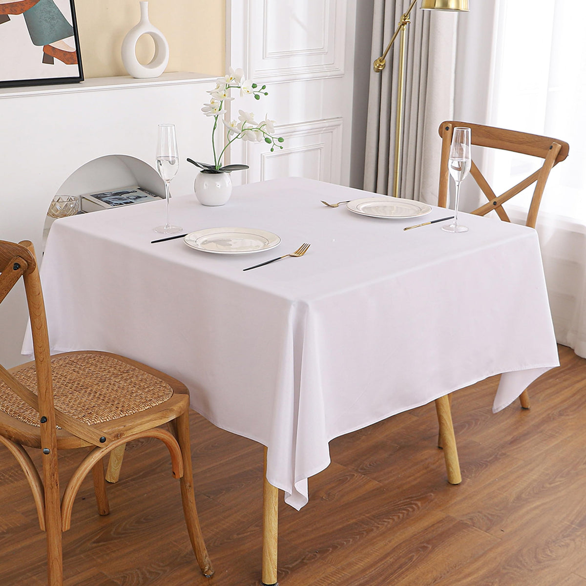 Burgundy Oval Tablecloth, 60 x 84 Inch, Stain and Wrinkle Resistant Machine Washable Polyester Table Cloth, Fabric Table Cover for Dining Buffet Party and Outdoor Use