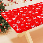 Smiry Rectangle Table Cloth, Waterproof Plastic Table Cover for 5FT Tables