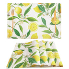 Farmhouse Teal Placemats Set of 4 Thankful Blessed Table Mats