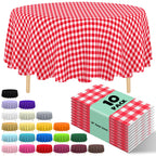 10 Pack Silver Grey Plastic Tablecloth 54x108 Inch Disposable Waterproof Rectangle Table Cover for Party Birthday Wedding Picnic Outdoor