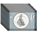 Niviy Placemats, Placemats Set of 4 Washable Place Mats, Green 12" x 18"