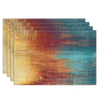 Emvency Farmhouse Placemats Set of 4, 12x18 Inch, Modern Abstract