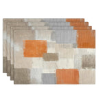 Emvency Farmhouse Placemats Set of 4, 12x18 Inch, Modern Abstract