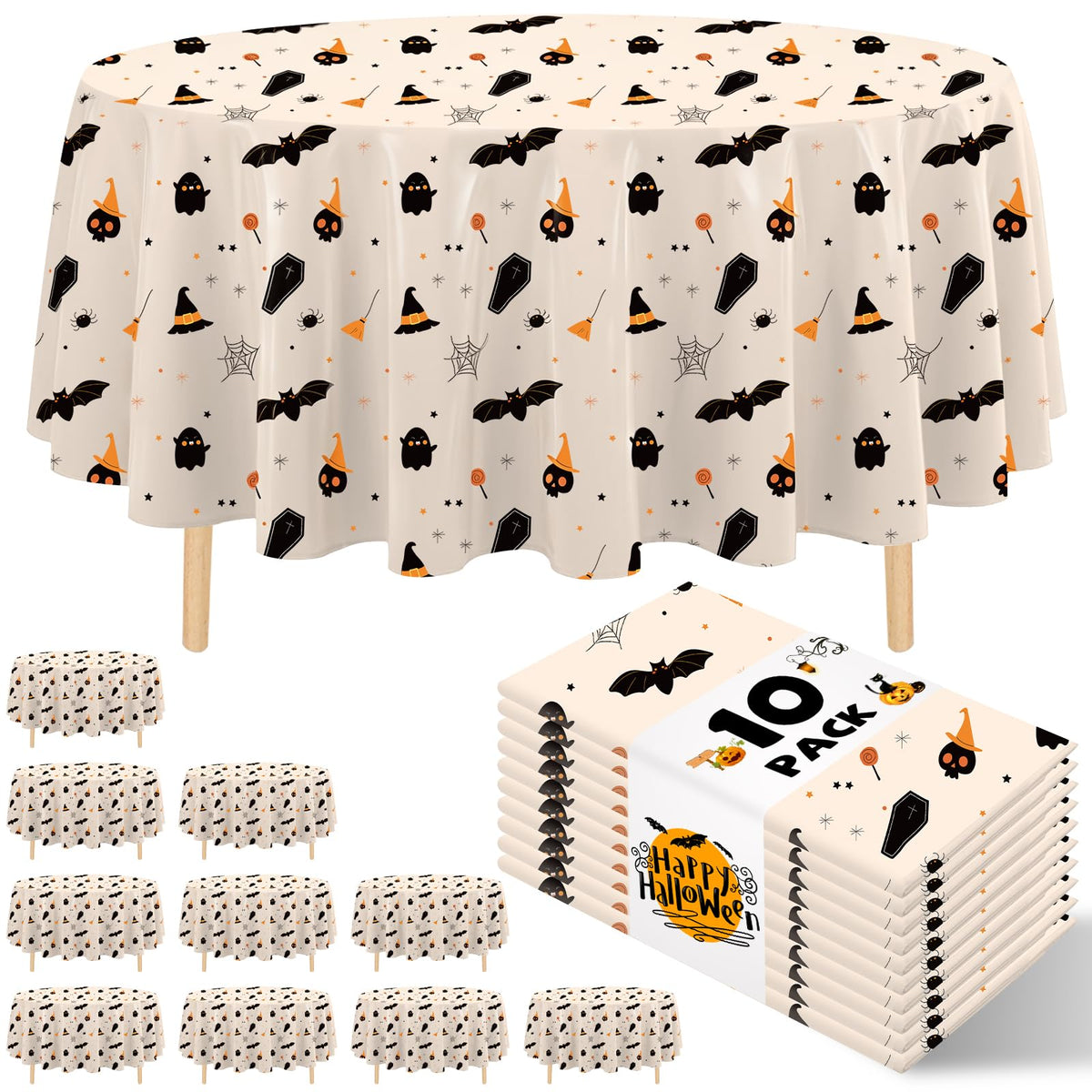 10 Pack Silver Grey Plastic Tablecloth 54x108 Inch Disposable Waterproof Rectangle Table Cover for Party Birthday Wedding Picnic Outdoor